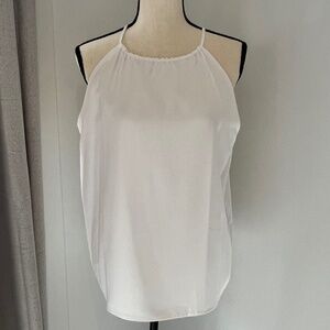 Bar III White Halter Neck Top Size M